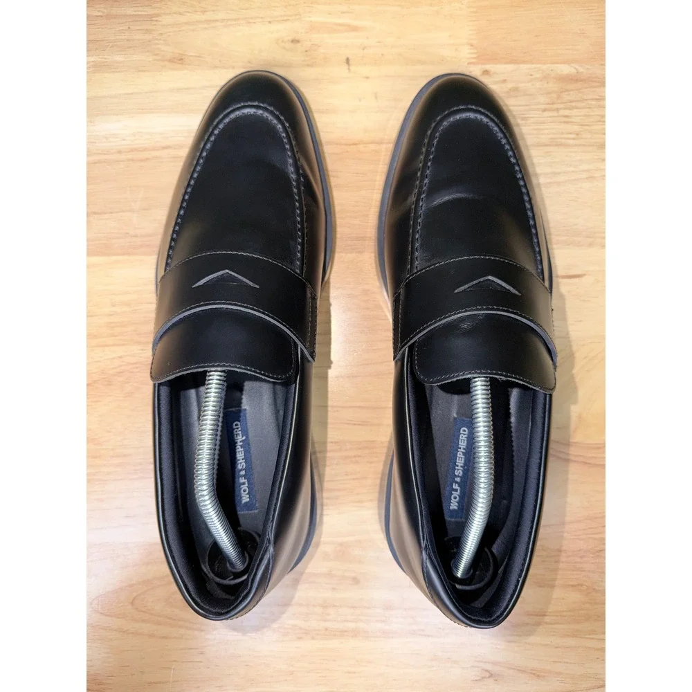 Wolf & Shepherd Crossover Closer Loafer Black Leather Mens 10.5 M UFT-0311-010